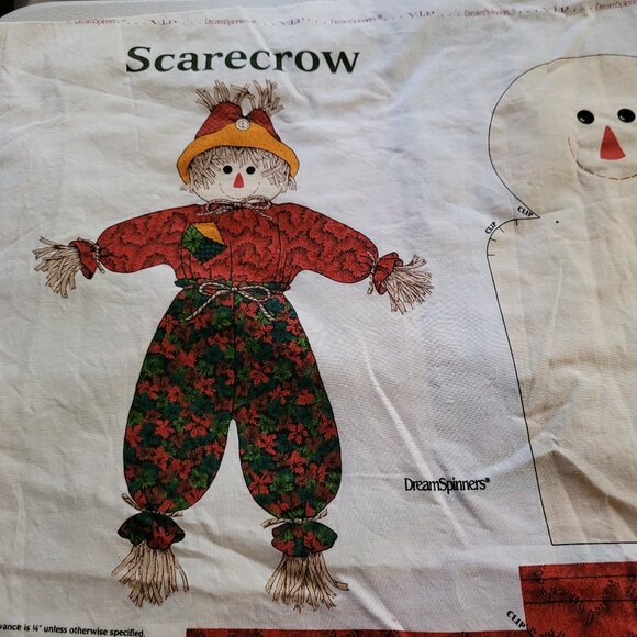 - Cranston Printworks DreamSpinners Fabric Panel Scarecrow Uncut 35" x 44 … - Picture 1 of 3